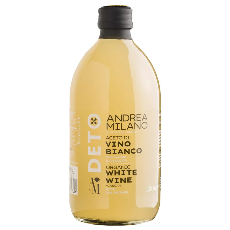 Andrea Milano Deto White Wine Unfiltered Vinegar 500ml