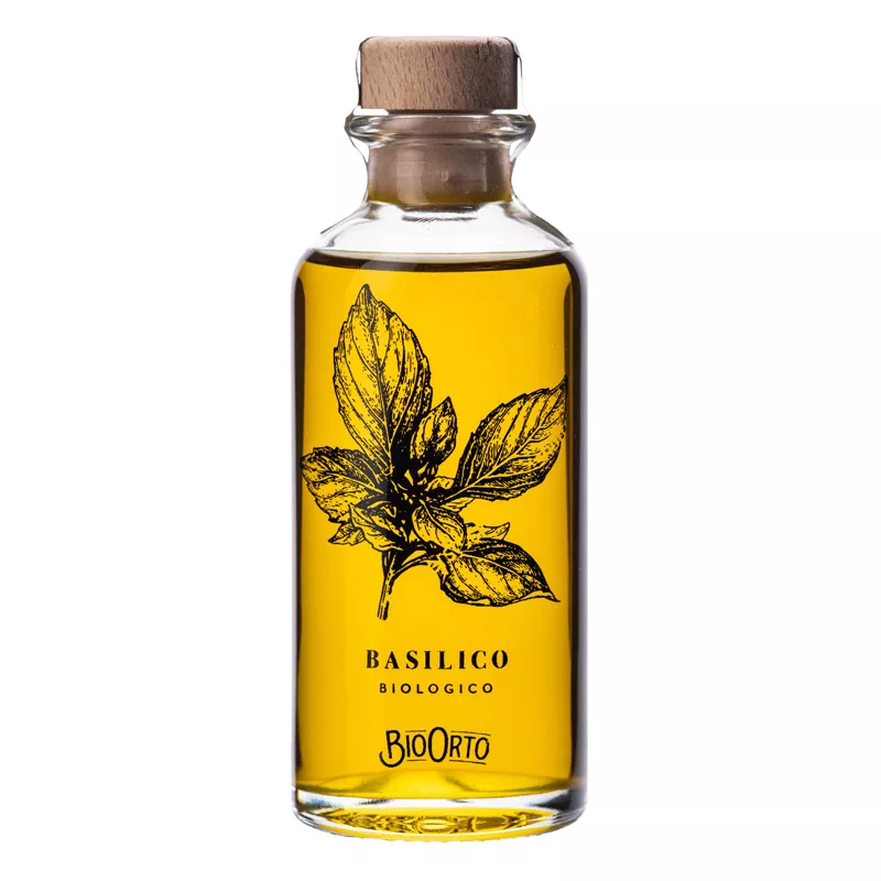 BioOrto Organic Dressing Extra Virgin Olive Oil Basil 100ml