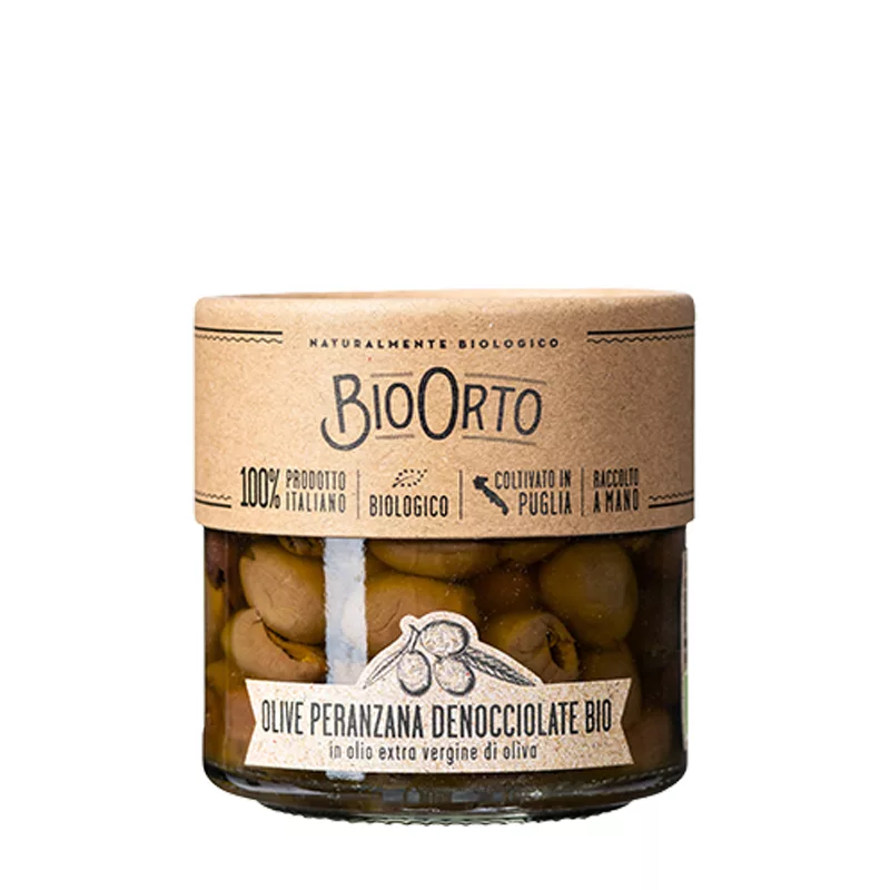 BioOrto Organic Peranzana Olives Extra Virgin Olive Oil 190g