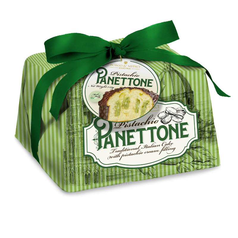 Borgo de Medici Panettone Pistachio Cream Filling 750g