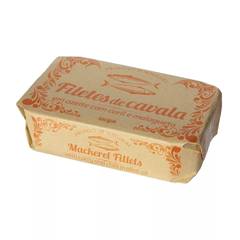 bySocilink Mackerel Fillets Curry Chilli Olive Oil 120g