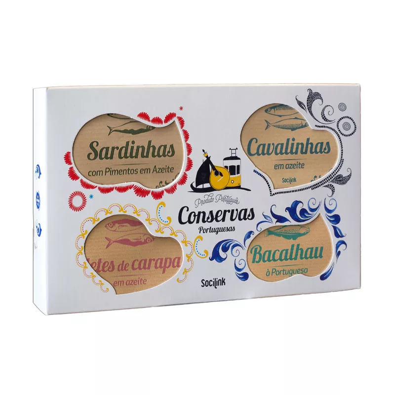 bySocilink Nº05 Petiscada Luxo Canned Fish Set 4x120g