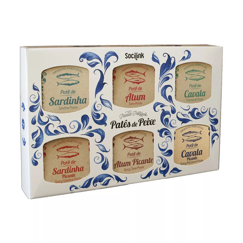 bySocilink No. 09 Canned Fish Set Pates 6x65g
