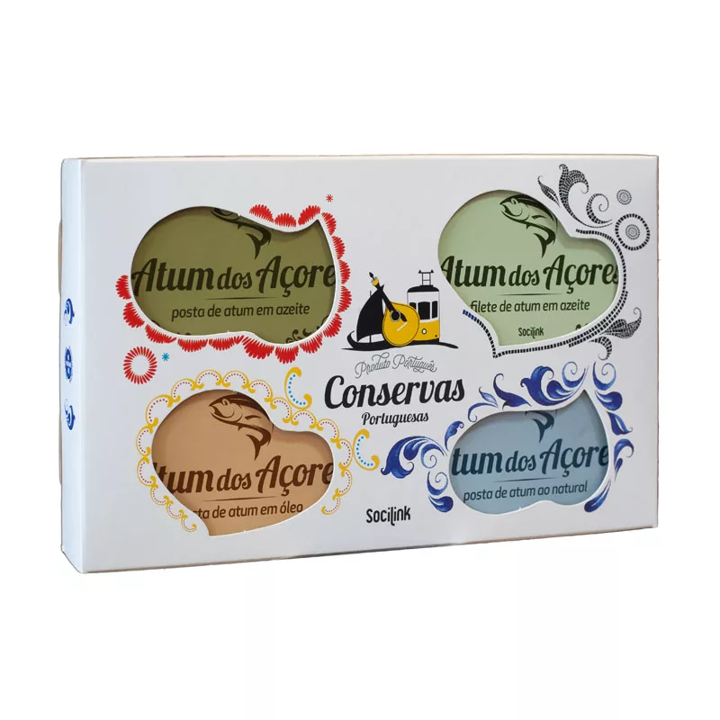 bySocilink Nº10 Canned Fish Set Tuna 4x120g