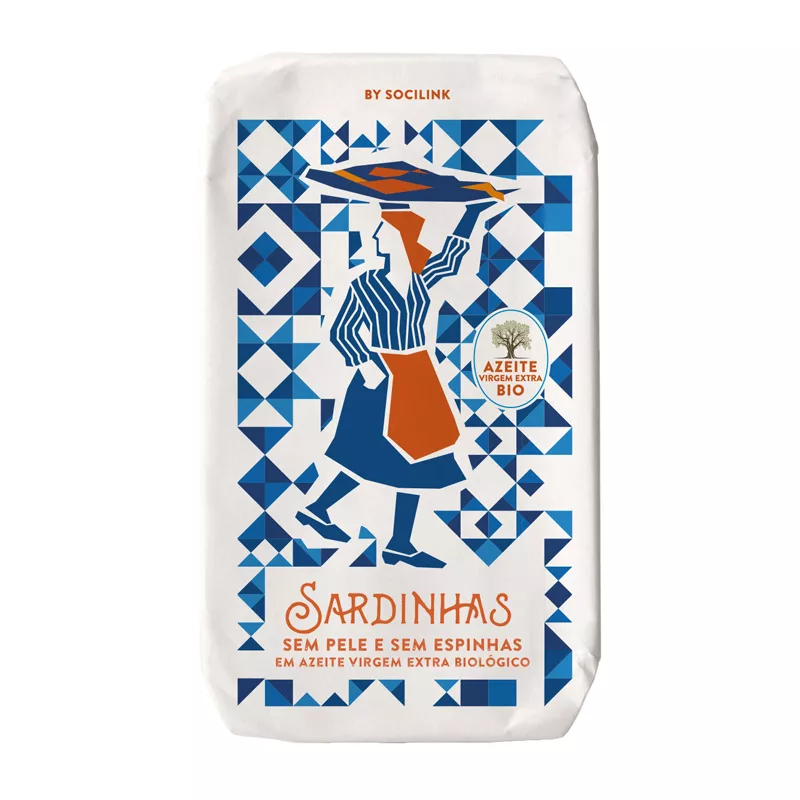 bySocilink Skinless and Boneless Sardines Organic Extra Virgin Olive Oil 120g