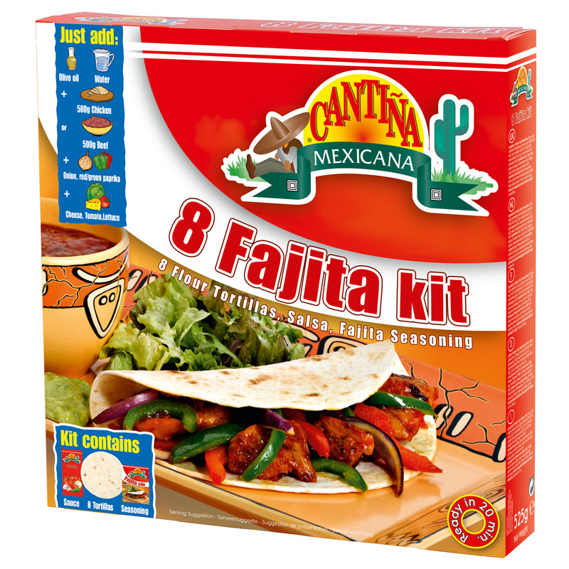 Cantina Mexicana Fajita Kit 8 Pack 475g