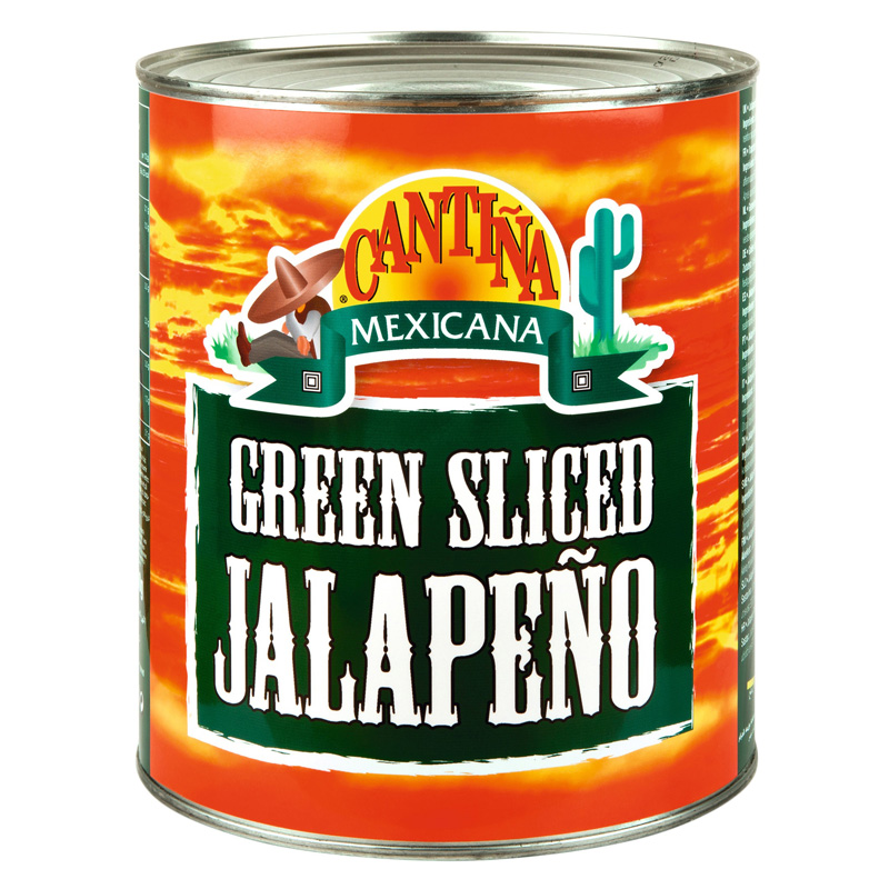 Cantina Mexicana Green Sliced Jalapeños 2750g