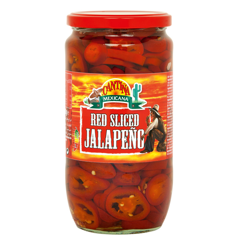 Cantina Mexicana Red Sliced Jalapeños 825g
