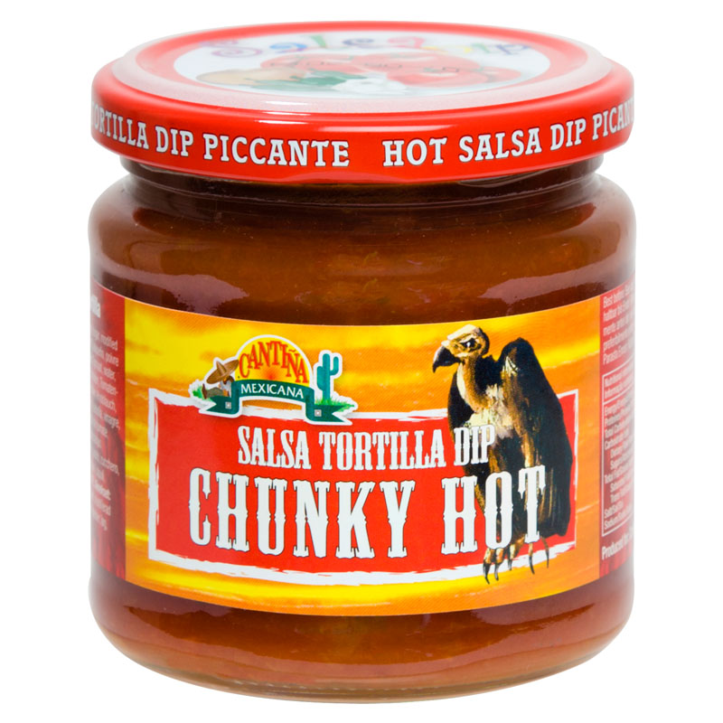 Cantina Mexicana Salsa Tortilla Dip Chunky Hot 190g