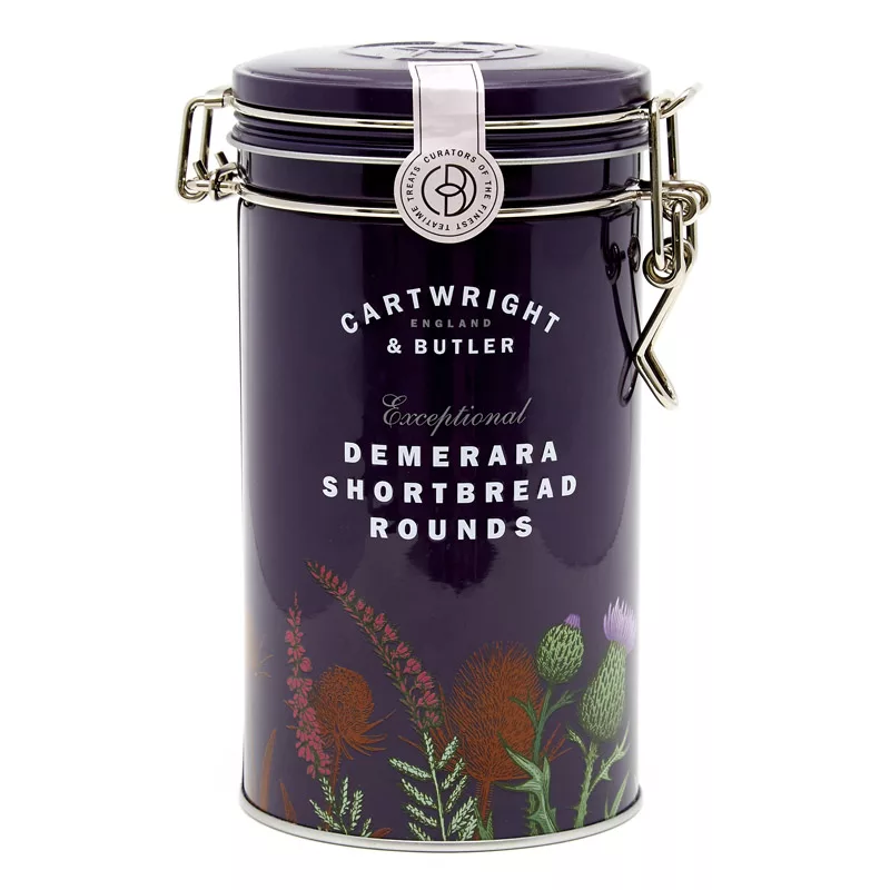 Cartwright & Butler Demerara Shortbread Rounds Tin 200g