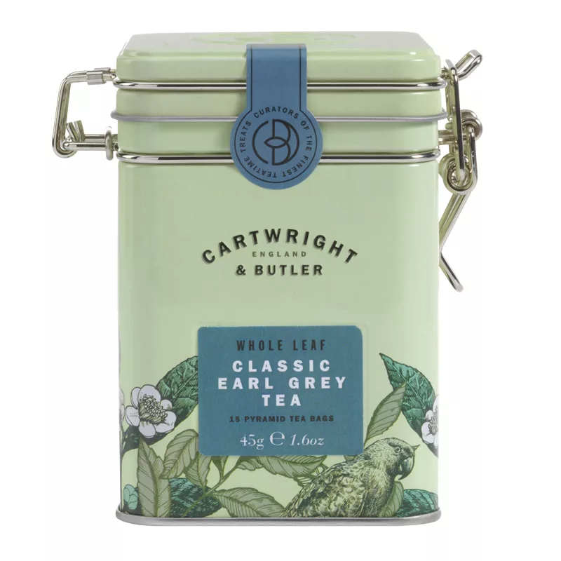 Cartwright & Butler Earl Grey Pyramid Tea Bags Tin 45g