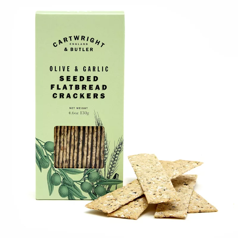 Cartwright & Butler Olive and Garlic Flatbread 130g