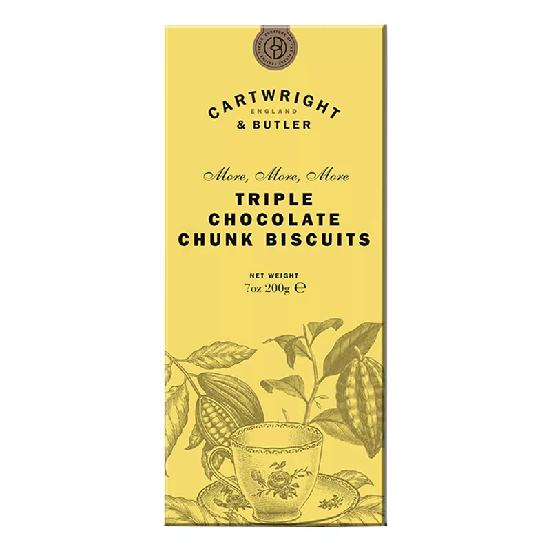 Cartwright & Butler Triple Chocolate Chunk Biscuits 200g