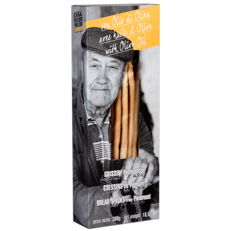 Casa Vecchio Mulino Breadsticks Piedmont Olive Oil 300g