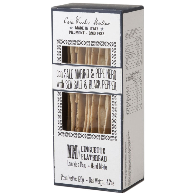 Casa Vecchio Mulino Mini Flatbread Sea Salt & Black Pepper 120g