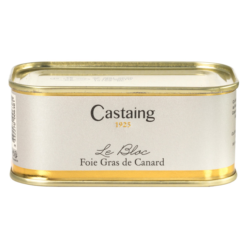 Castaing Block of Duck Liver Tin 200g