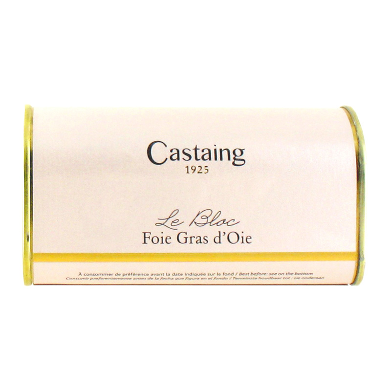 Castaing Block of Goose Liver Tin 200g