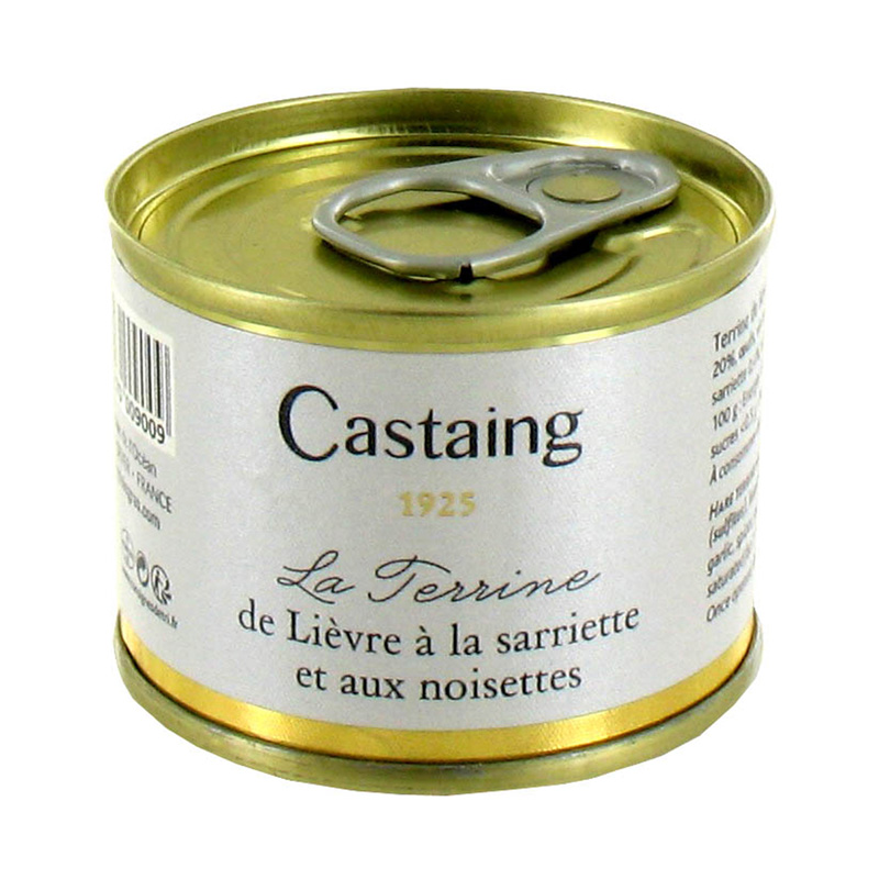 Castaing Hare Terrine with Savory and Hazelnuts 67g