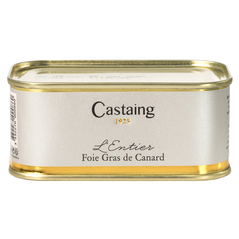 Castaing Whole Duck Foie Gras Tin 200g