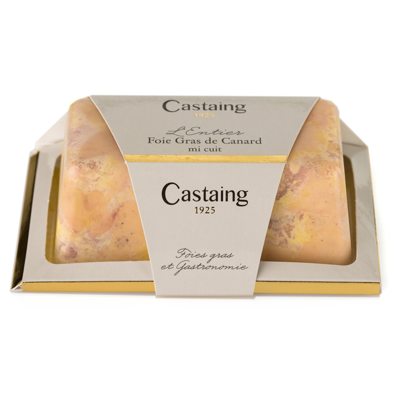 Castaing Whole Duck Foie Gras Tray 190g