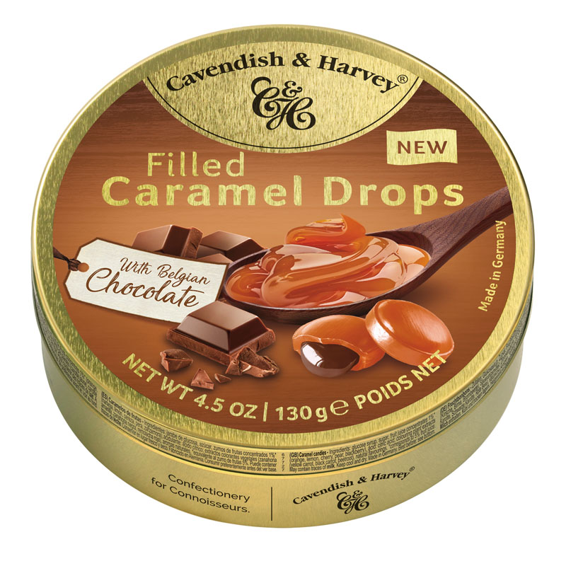 Cavendish & Harvey Caramel Candies with Chocolate Filling 130g