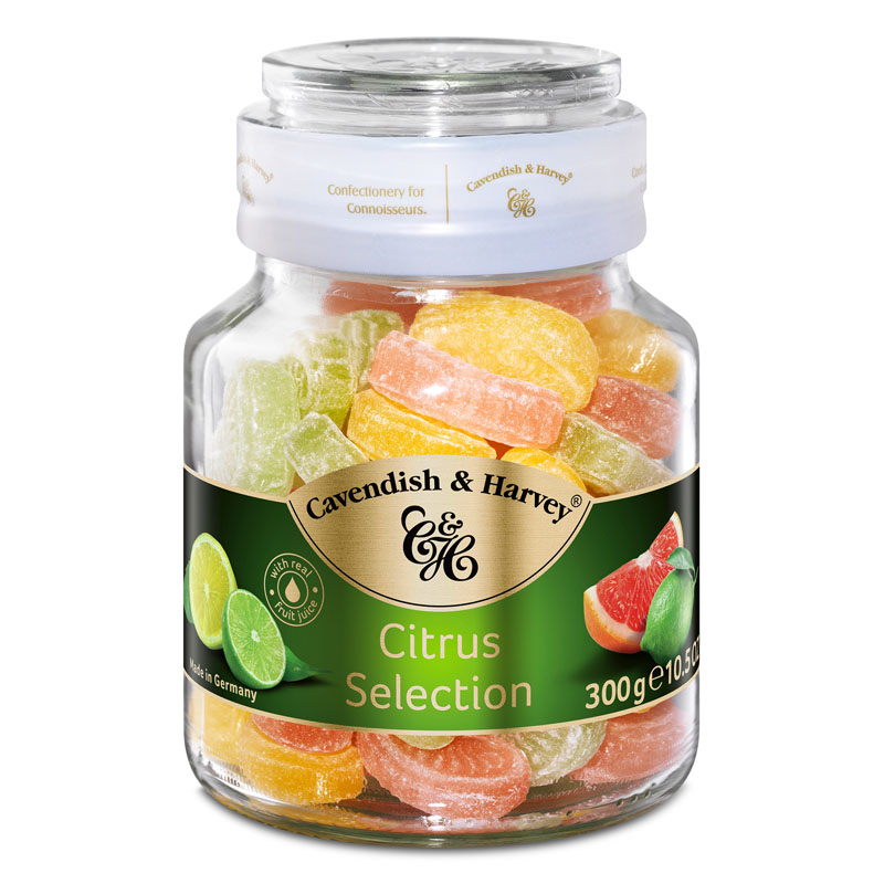 Cavendish & Harvey Citrus Selection Sweets Jar 300g