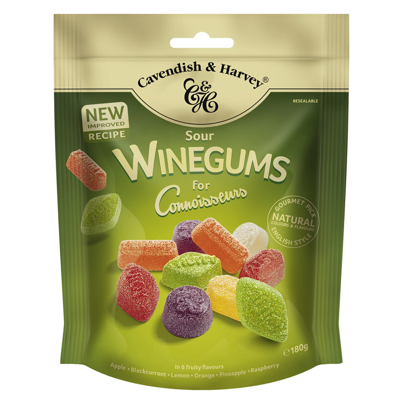 Cavendish & Harvey Sour Winegums for Connoisseurs 180g