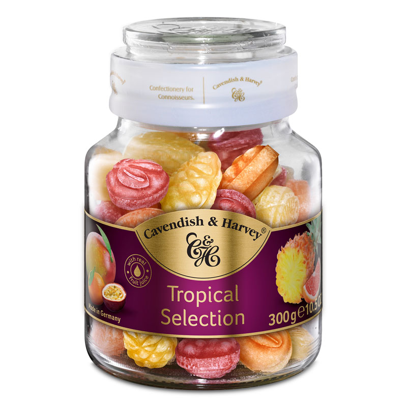 Cavendish & Harvey Tropical Selection Bonbons Jar 300g
