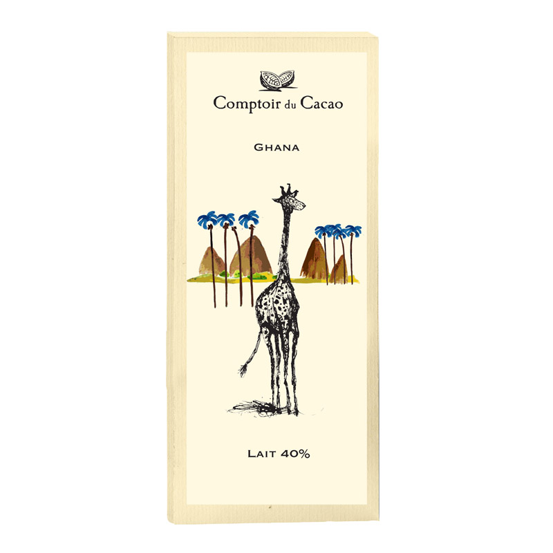 Comptoir du Cacao Ghana 44% Milk Chocolate Tablet 80g