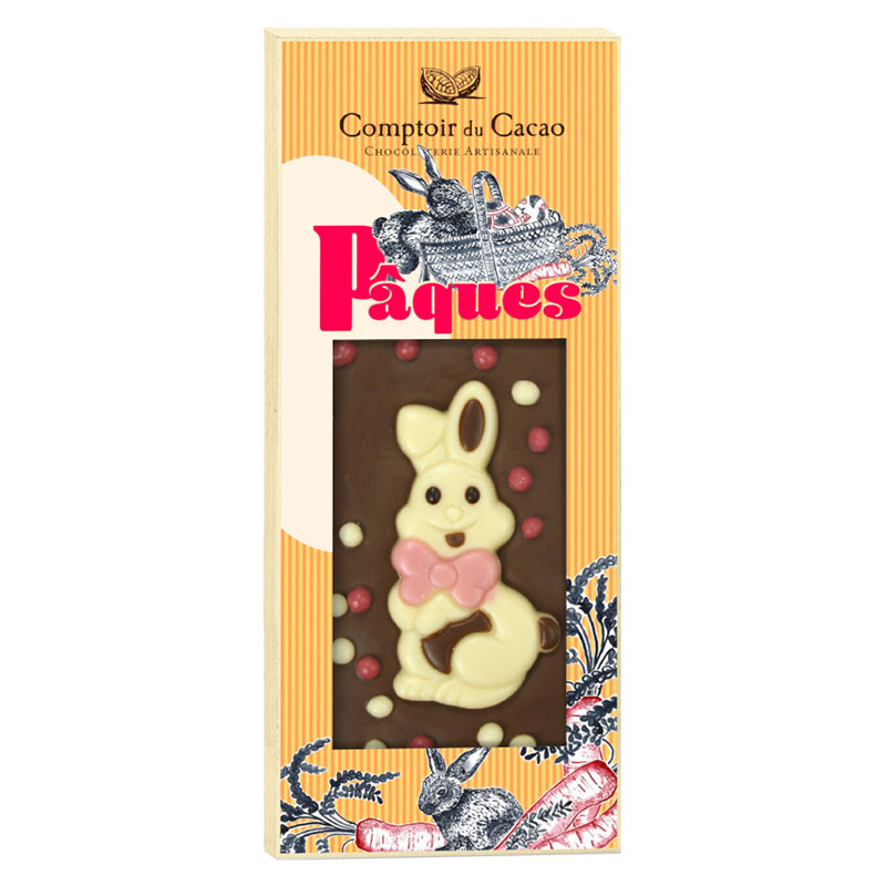 Comptoir du Cacao Milk Chocolate Easter Bar Rabbit 90g