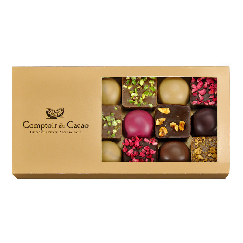 Comptoir du Cacao Praline Domes Squares 162g