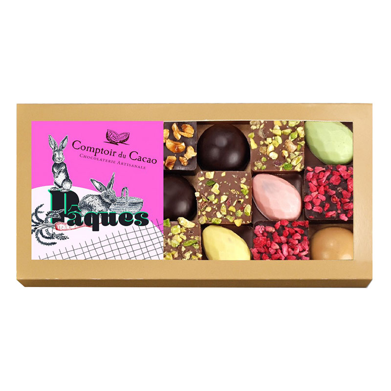Comptoir du Cacao Praline Domes Squares Assortment 162g