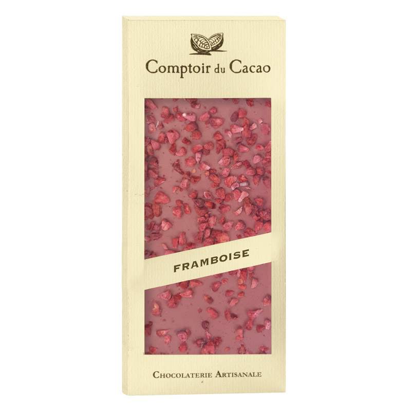 Comptoir du Cacao Ruby Chocolate Tablet with Raspberry 90g