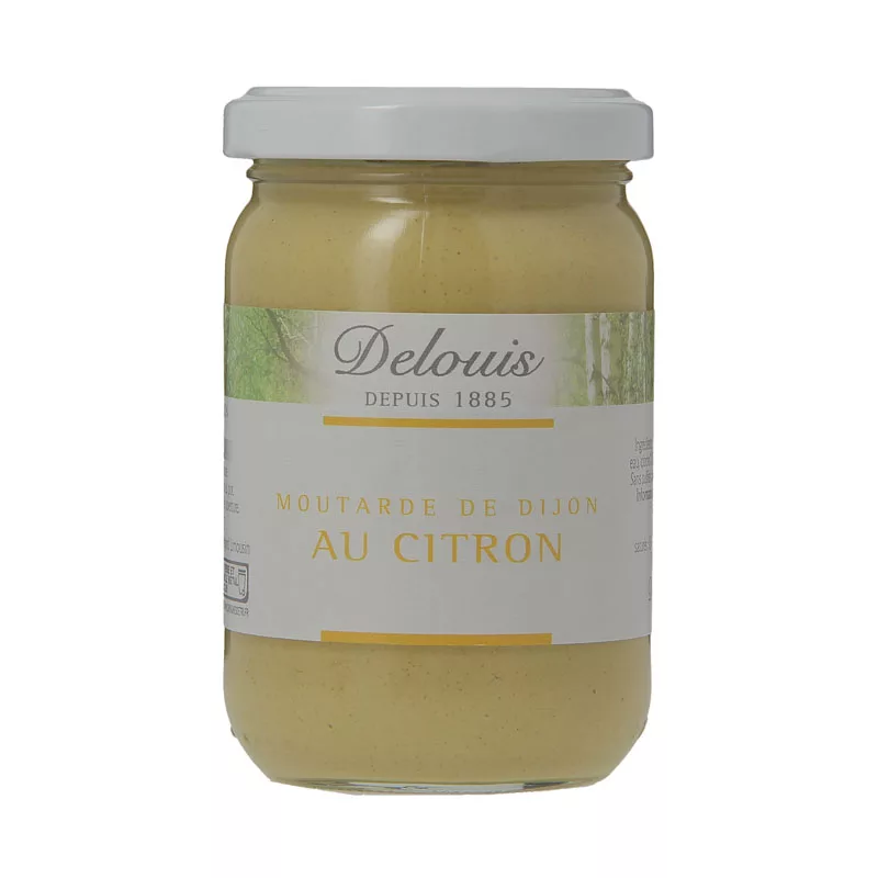 Delouis Dijon Organic Mustard with Lemon 200g