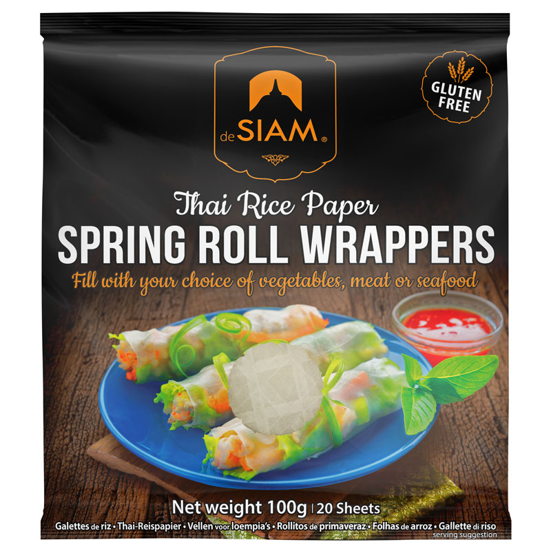 deSIAM Thai Rice Paper Spring Roll Wrappers 100g