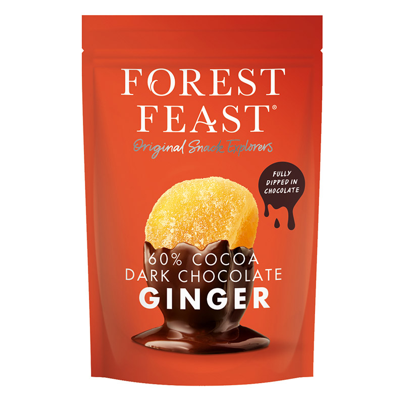 Forest Feast Dark Chocolate Ginger 130g