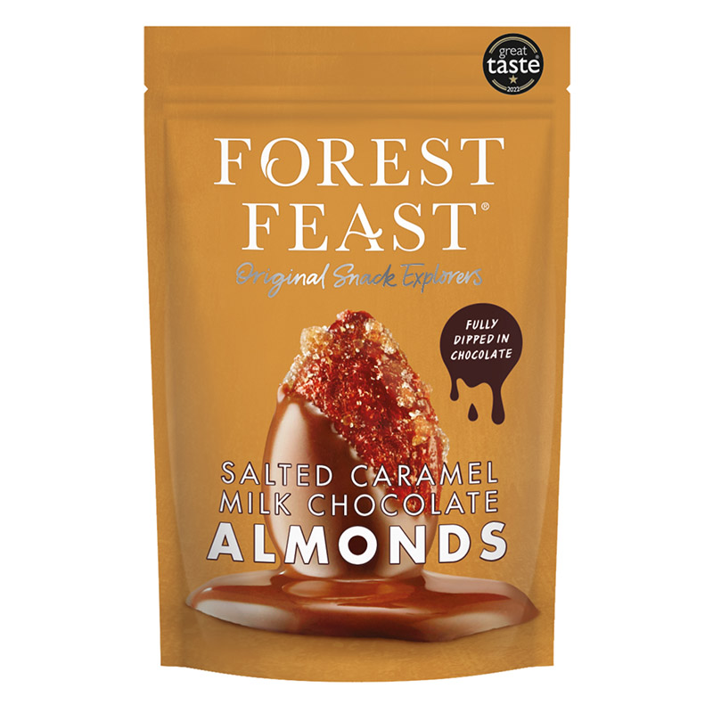 Forest Feast Salted Caramel Milk Chocolate Almonds 120g