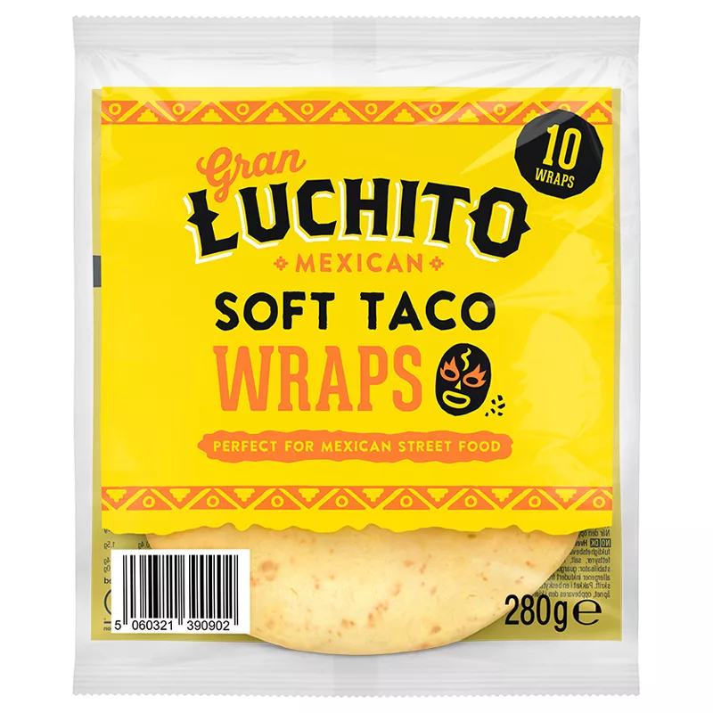 Gran Luchito Soft Tacos Wheat Tortillas 300g