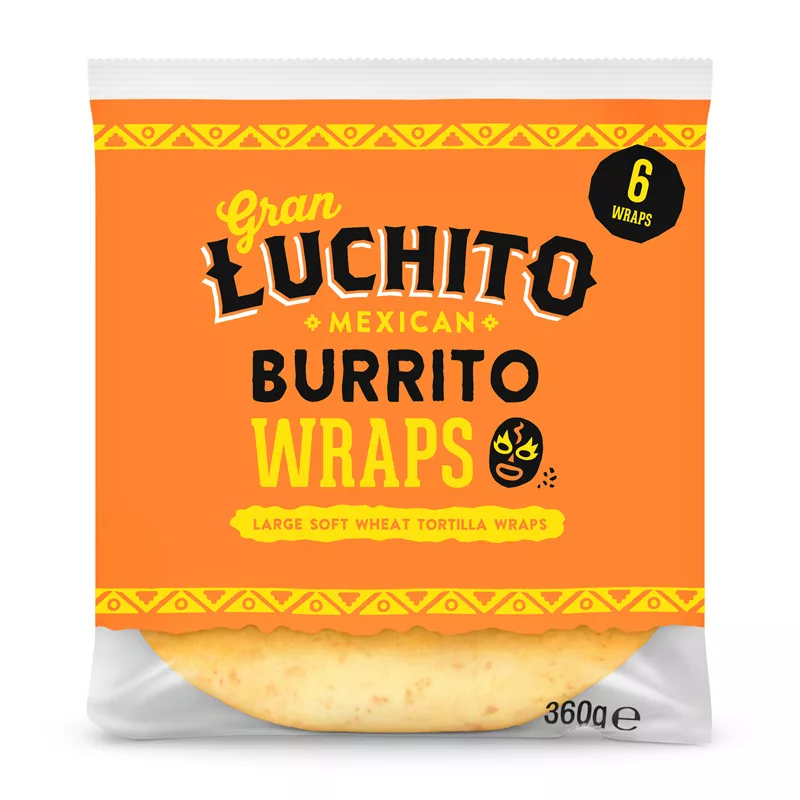 Gran Luchito Wheat Burrito Tortilla Wraps 360g