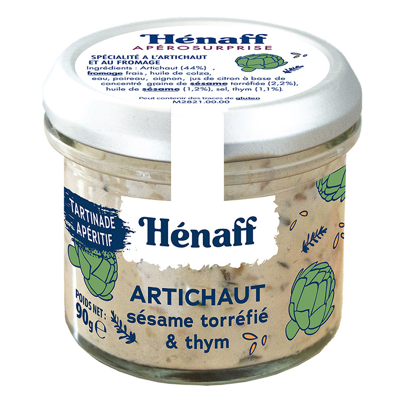 Hénaff Artichoke Roasted Sesame and Thyme Spread 90g