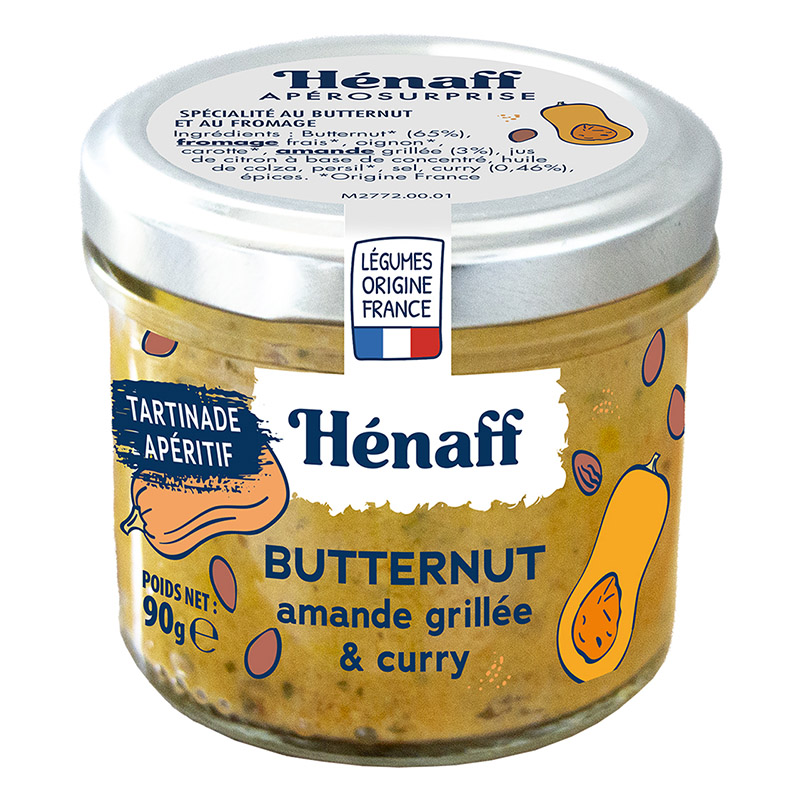 Hénaff Butternut Squash Grilled Almond & Curry Spread 90g