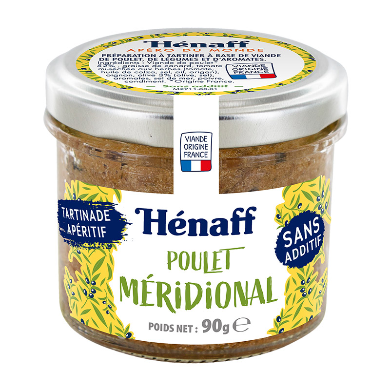 Hénaff Chicken Spread Southern Flavor 90g