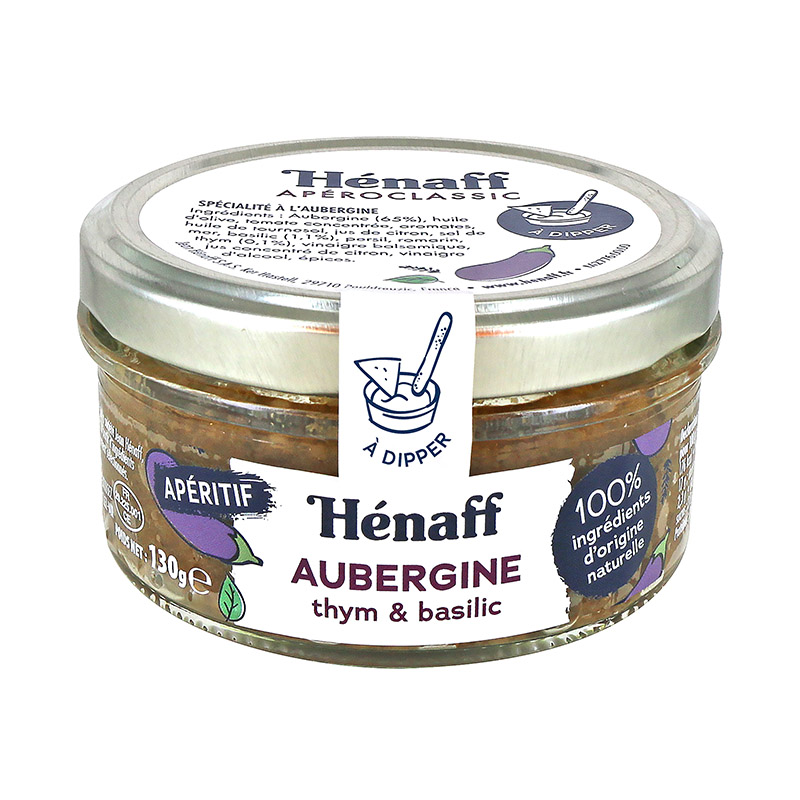Hénaff Eggplant Thyme and Basil Dip 130g