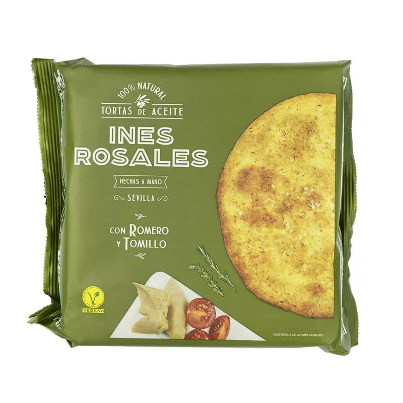 Ines Rosales Olive Oil Tortas with Rosemary and Thyme 120g