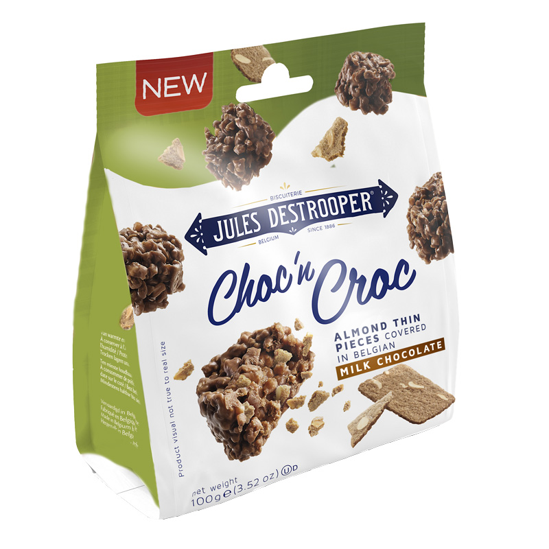Jules Destrooper Almond Thins Choc'n Croc 100g