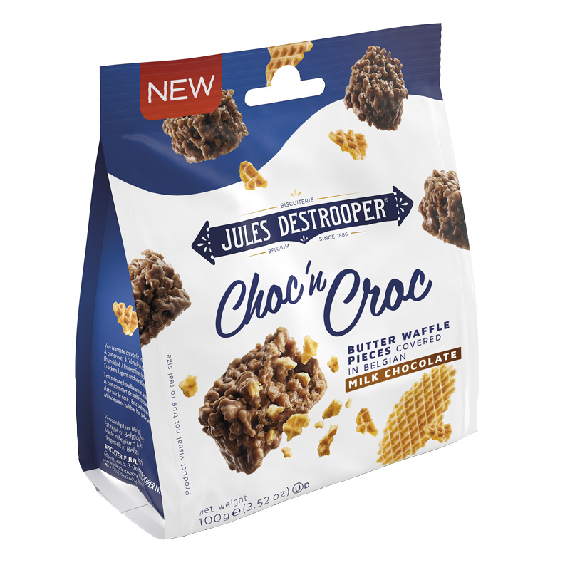 Jules Destrooper Butter Waffles Choc'n Croc 100g
