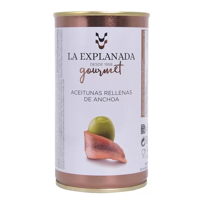La Explanada Anchovy Stuffed Manzanilla Olives 350g