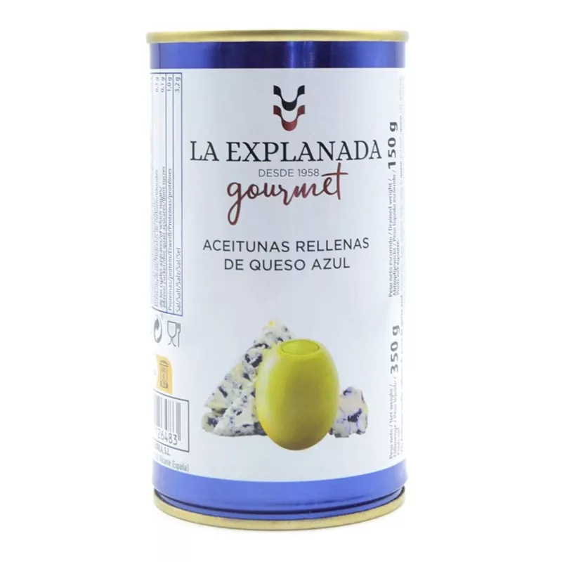 La Explanada Blue Cheese Stuffed Manzanilla Olives 350g