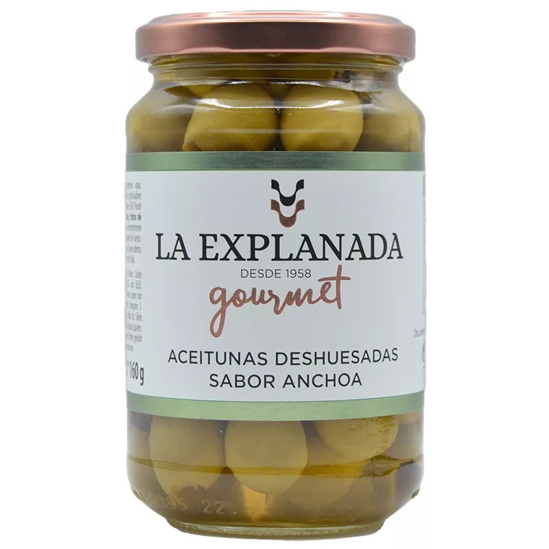 La Explanada Pitted Green Olives 340g