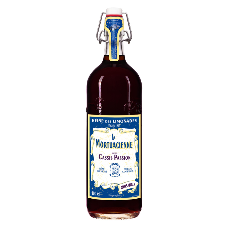 La Mortuacienne Cassis & Passion Fruit Sparkling Limonade 1L
